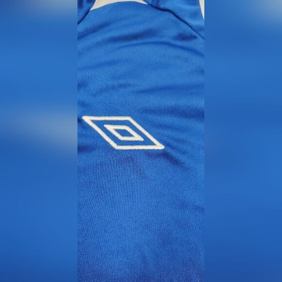 Umbro Italy Blue & White Soccer Shirt Sz - Picture 6 of 12